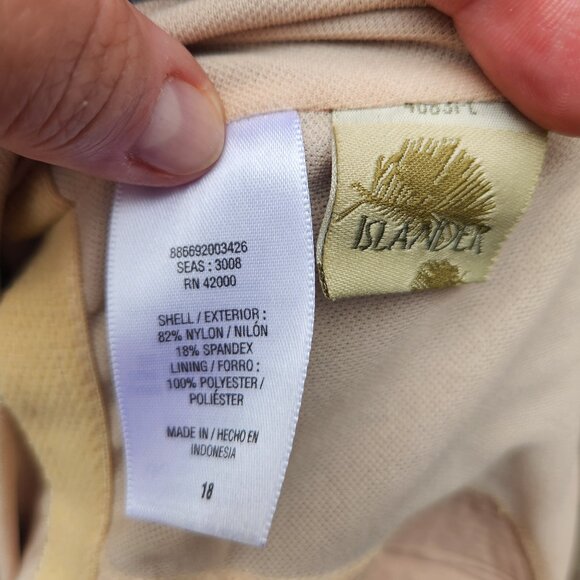 Islander Plus Blue Floral Print Swim Dress Swimsuit Beachwear Modest - Picture 9 of 10